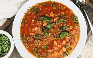 What are some healthy vegan soup recipes for difficult times?